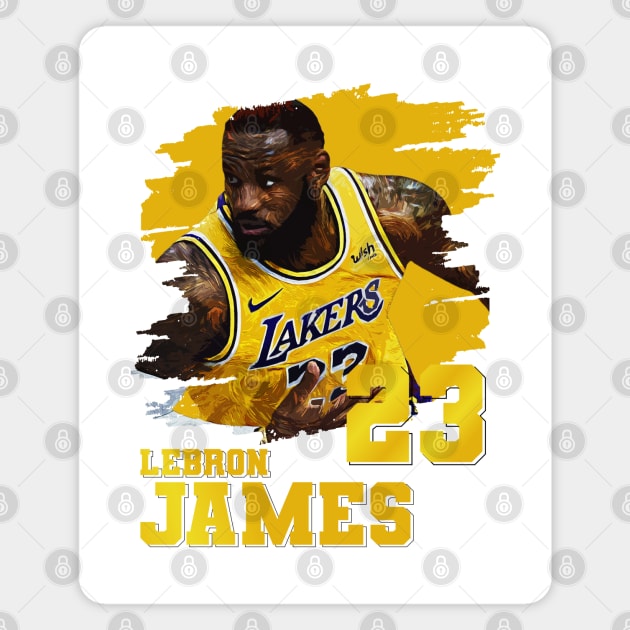 Lebron James Magnet by Aloenalone